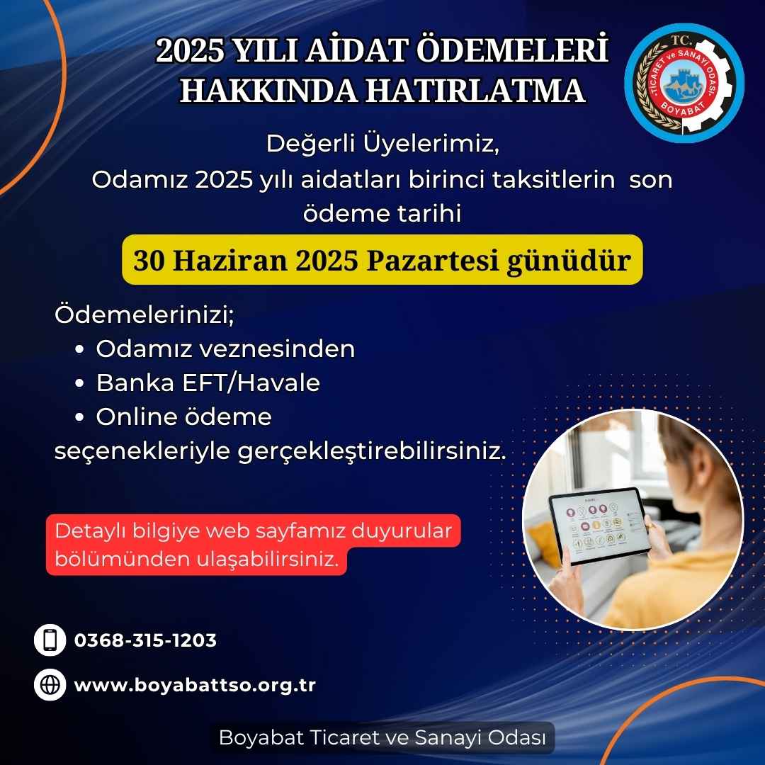   >>> AİDAT ÖDEME SEÇENEKLERİ HAKKINA DETAYLI BİLGİ İÇİN AŞAĞIDAKİ TIKLAYINIZ.<<<