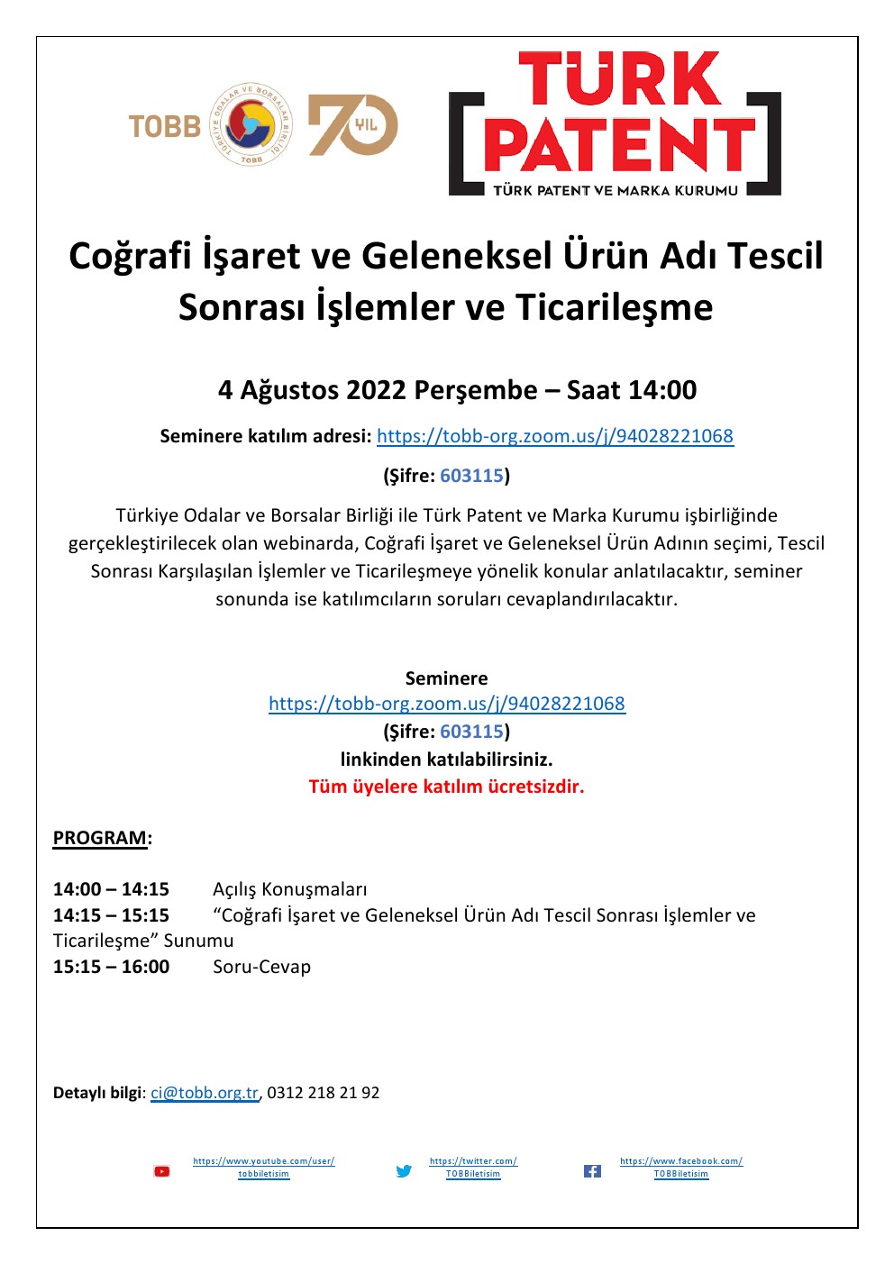 Coğrafi İşaret ve Geleneksel Ürün Adı Tescil Sonrası İşlemler ve Ticarileşme