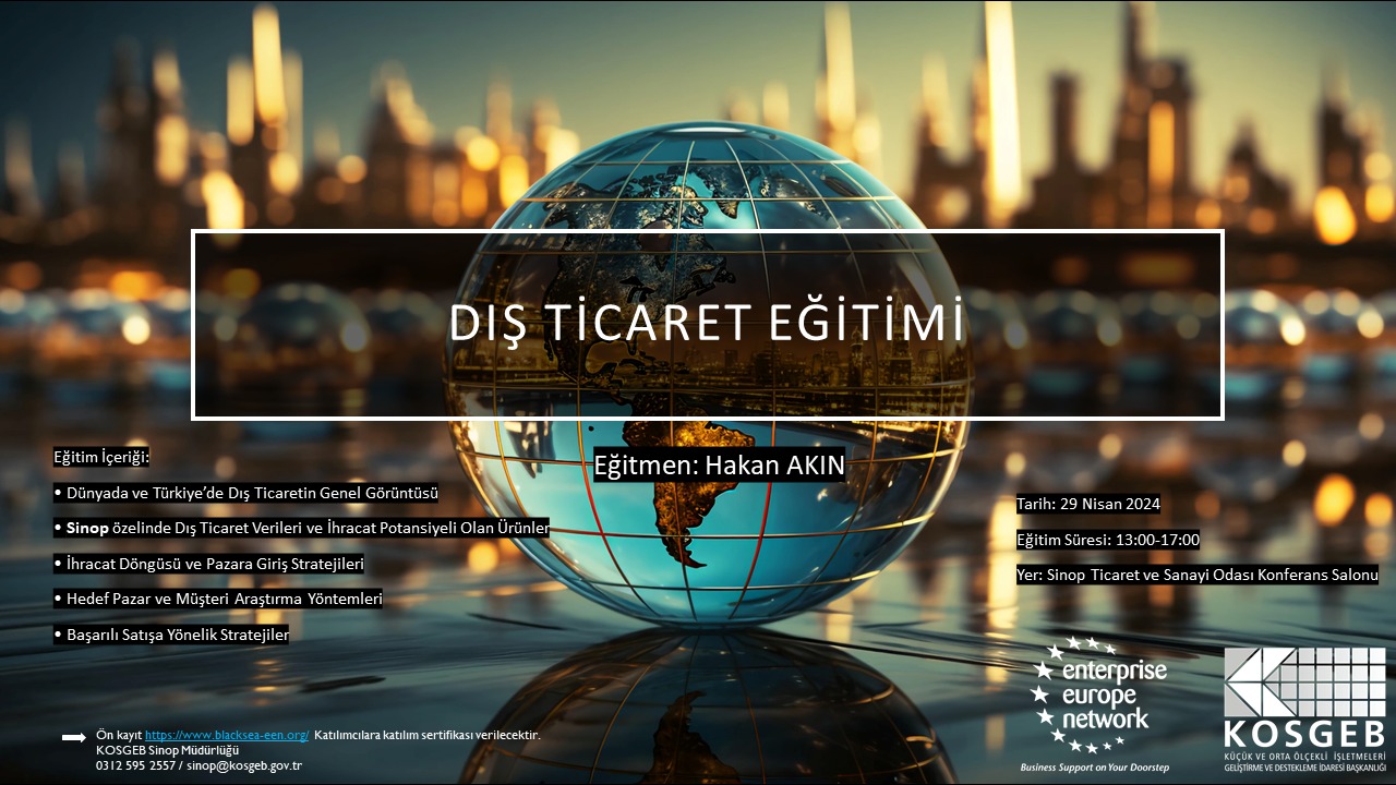 DIŞ TİCARET EĞİTİMİ