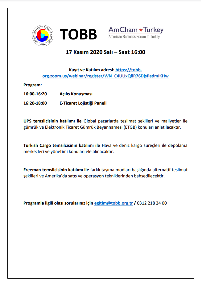 E-TİCARETE E- KILAVUZ Eğitim Programı (2. Bölüm - E-ticaret Lojistiği)