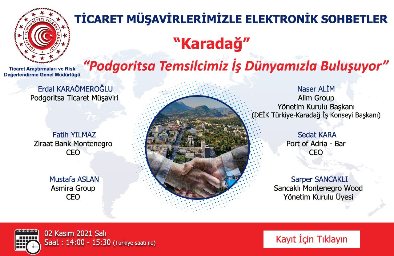 Ticaret Müşavirliklerimizle Elektronik Sohbetler (Karadağ)