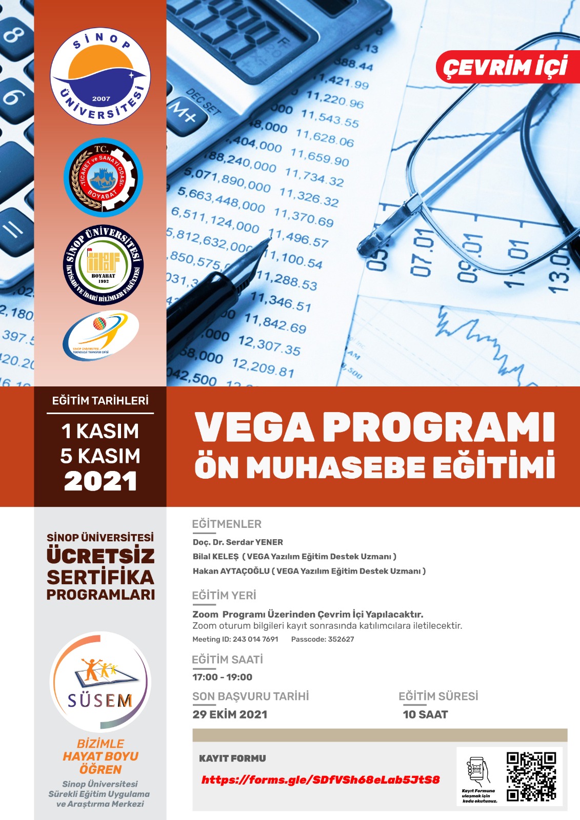 VEGA Programı Banka – Kasa – Çek - Senet