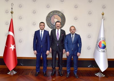 Yönetim Kurulu ve Meclis üyelerimizden Hisarcıklıoğlu’na ziyaret
