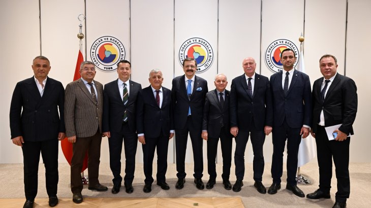 Başkan Abdullah Genç TOBB Başkanı Hisarcıklıoğlu'nu ziyaret etti.
