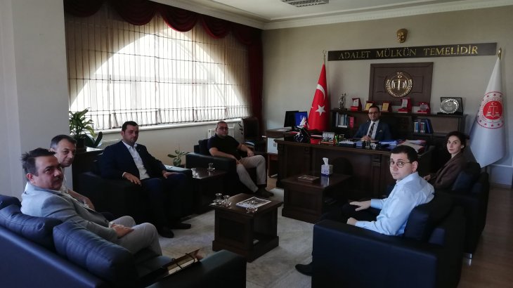 İlçemize yeni atanan Başsavcımızı ziyaret ettik